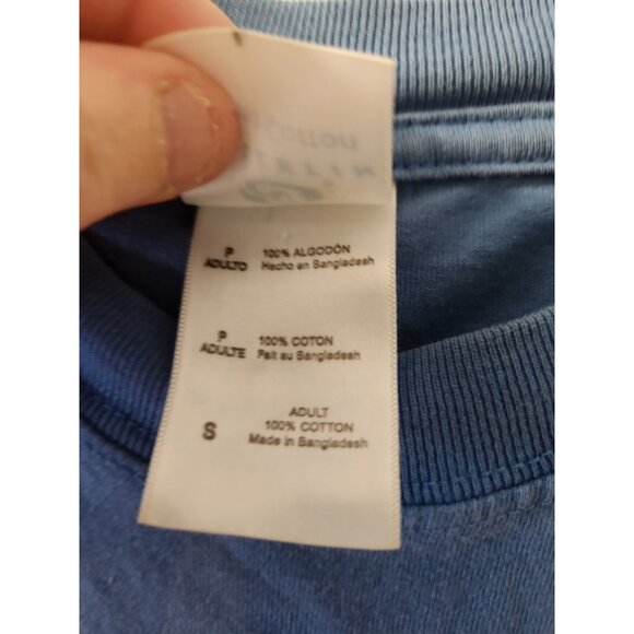 Quebec Nordiques NHL T-Shirt Bulletin Prima Cotton Small Blue Pre-Owned - Picture 4 of 9